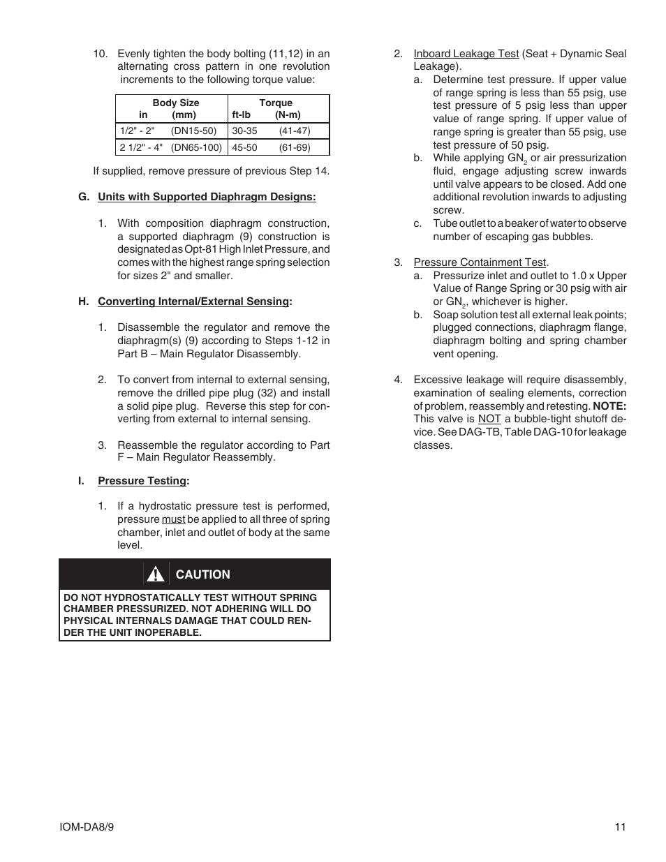 Cashco DA8 Differential User Manual | Page 11 / 16