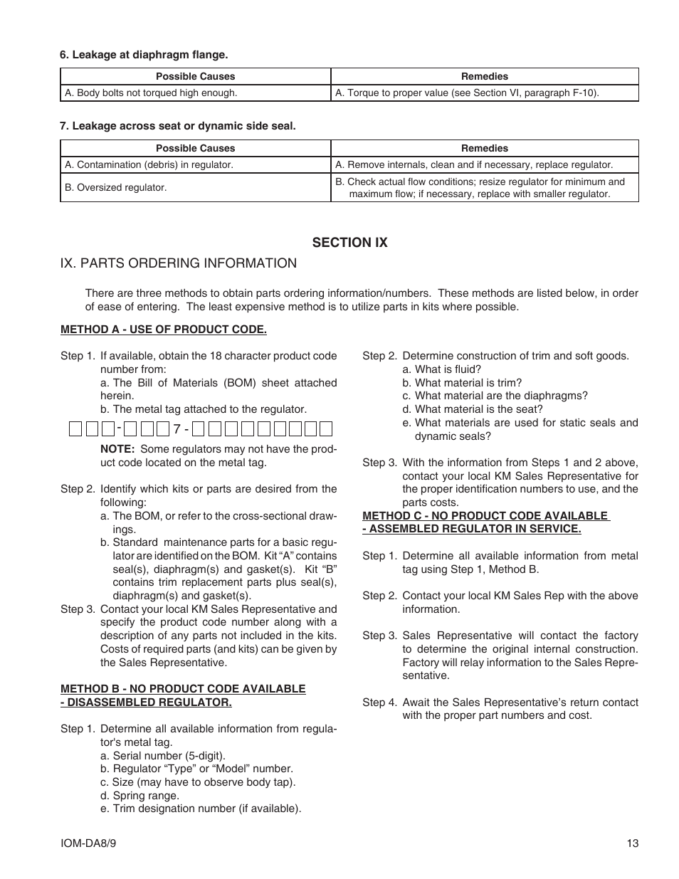 Cashco DA8 Differential User Manual | Page 13 / 16