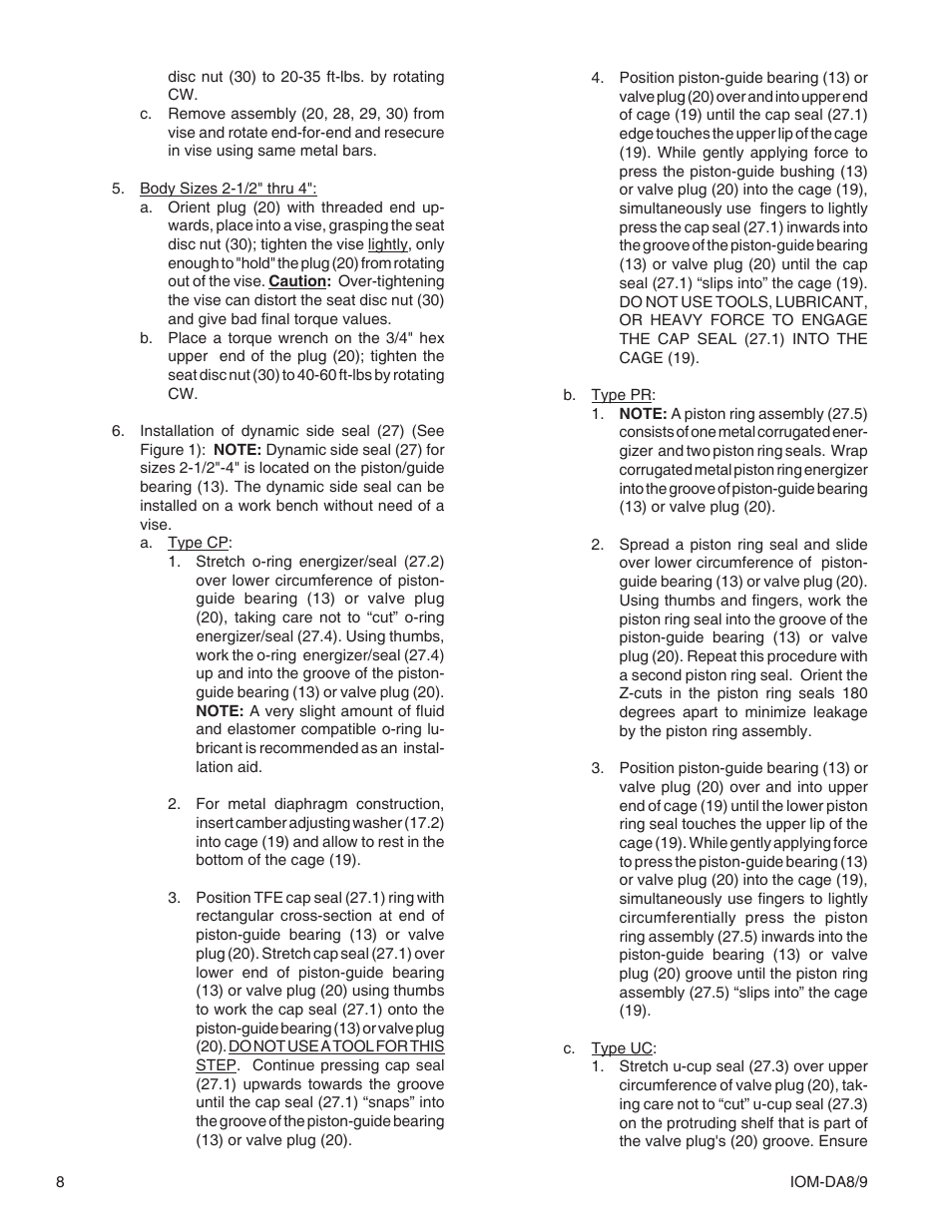 Cashco DA8 Differential User Manual | Page 8 / 16