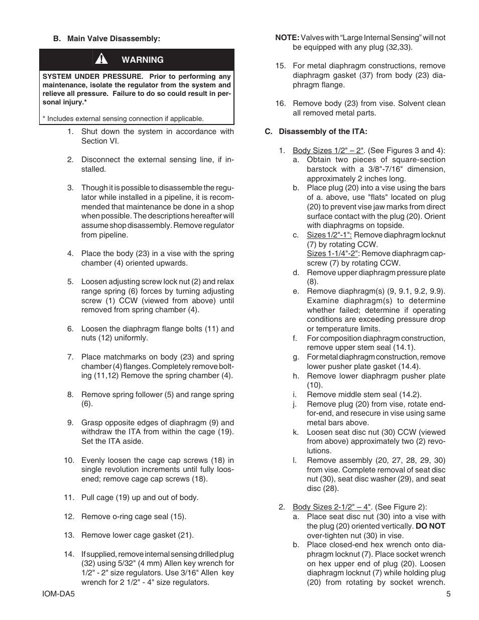 Cashco DA5 User Manual | Page 5 / 16