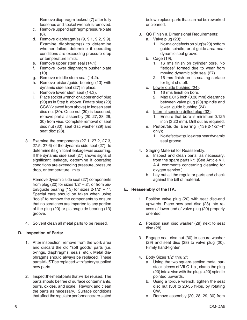 Cashco DA5 User Manual | Page 6 / 16