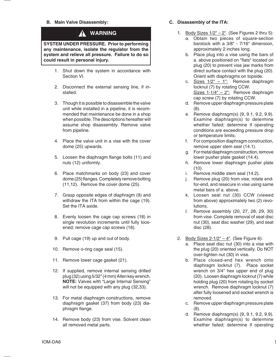 Cashco DA6 User Manual | Page 5 / 16