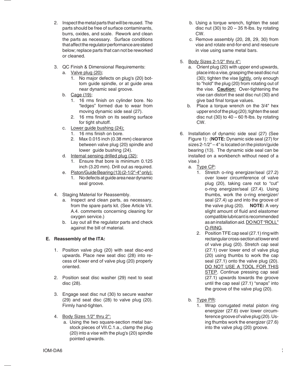 Cashco DA6 User Manual | Page 7 / 16