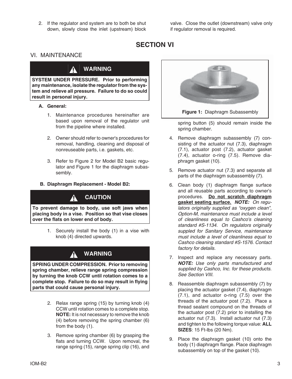 Cashco B2 User Manual | Page 3 / 8