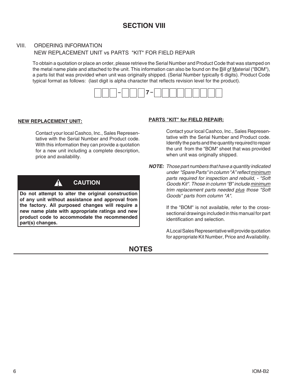 Cashco B2 User Manual | Page 6 / 8
