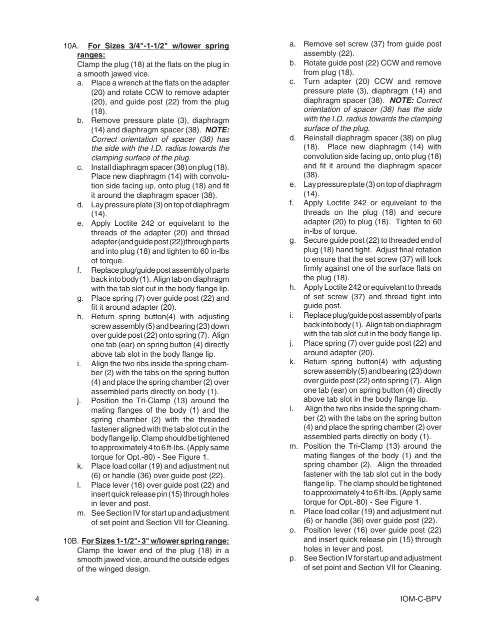 Cashco C-BPV User Manual | Page 4 / 12