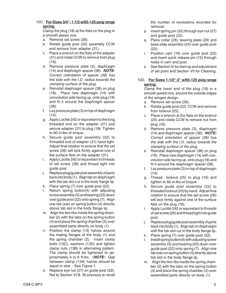 Cashco C-BPV User Manual | Page 5 / 12