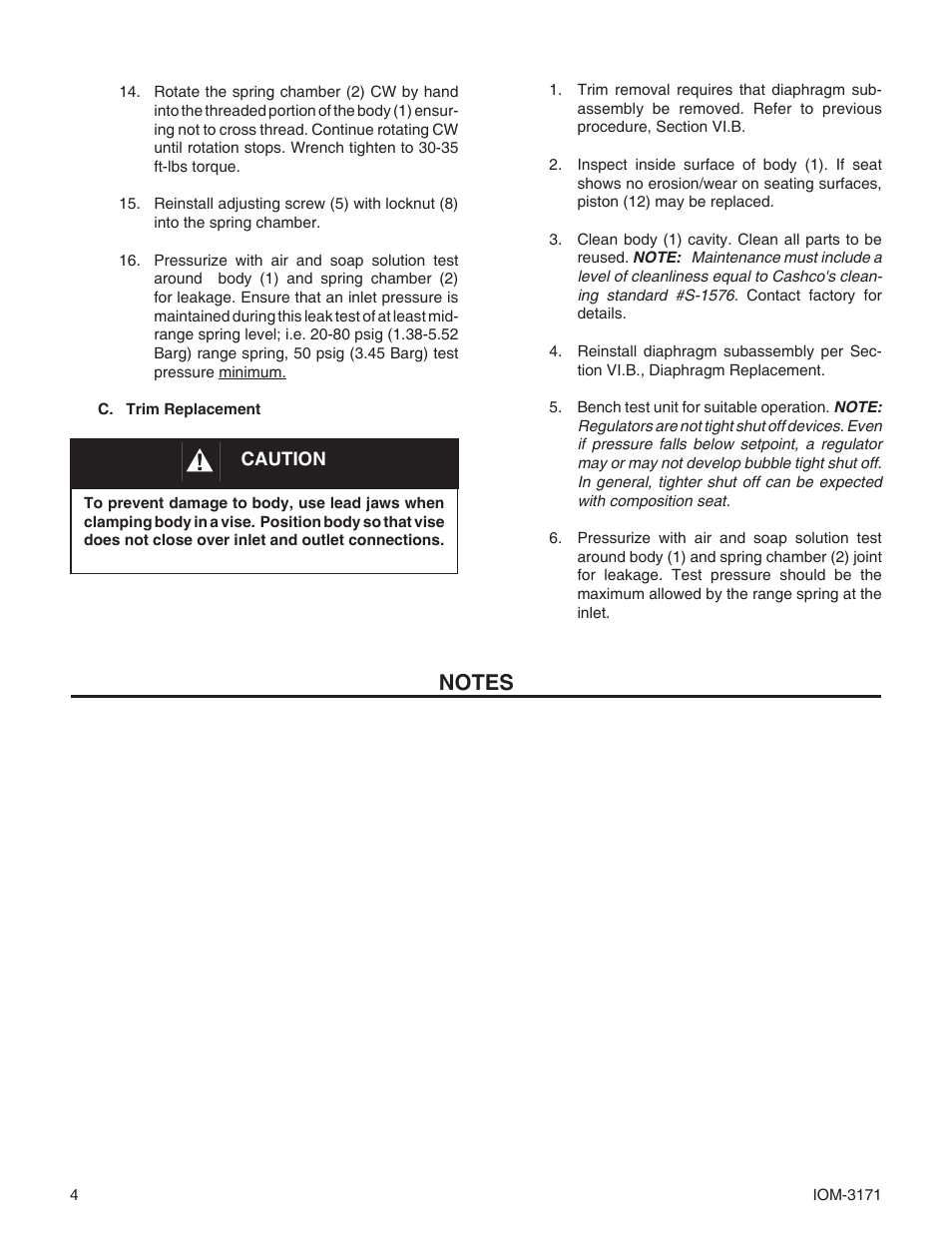 Cashco 3171 User Manual | Page 4 / 8