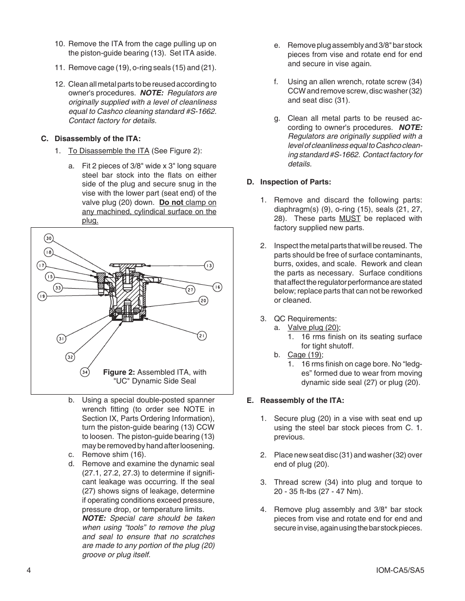 Cashco SA5 User Manual | Page 4 / 12