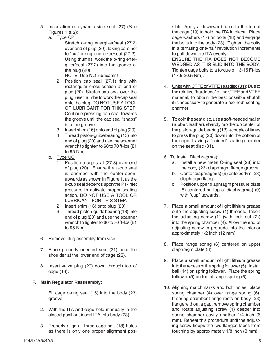 Cashco SA5 User Manual | Page 5 / 12