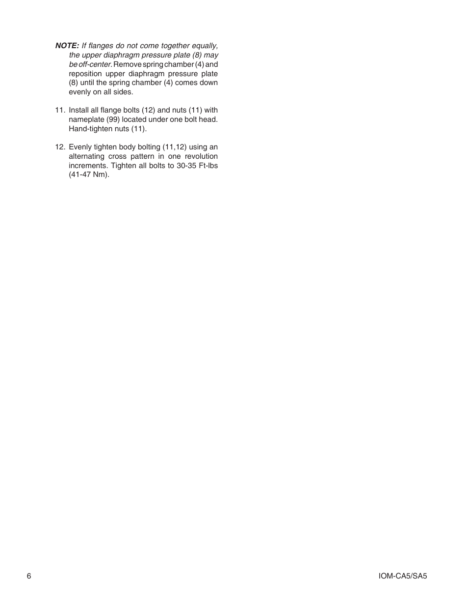 Cashco SA5 User Manual | Page 6 / 12