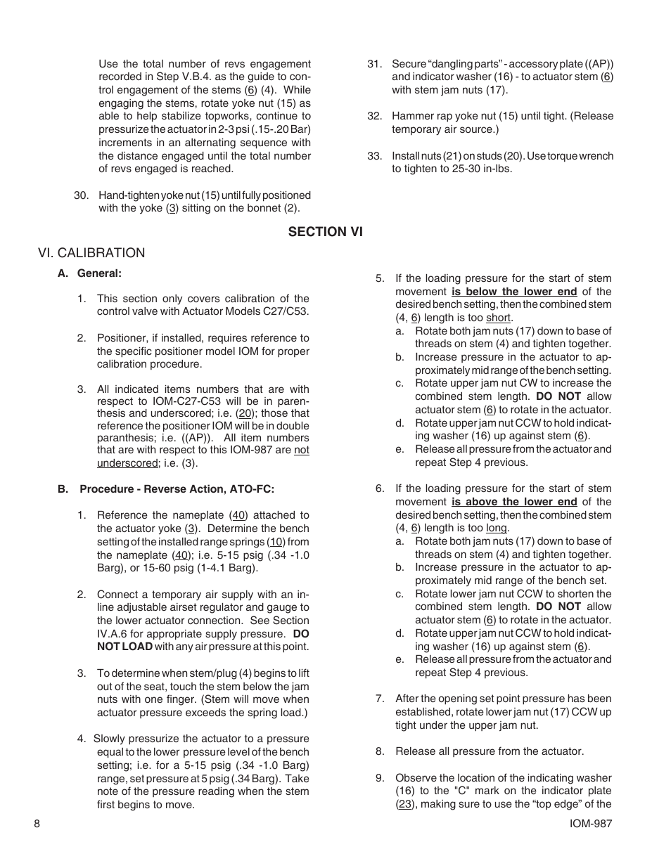 Cashco 987 User Manual | Page 8 / 16