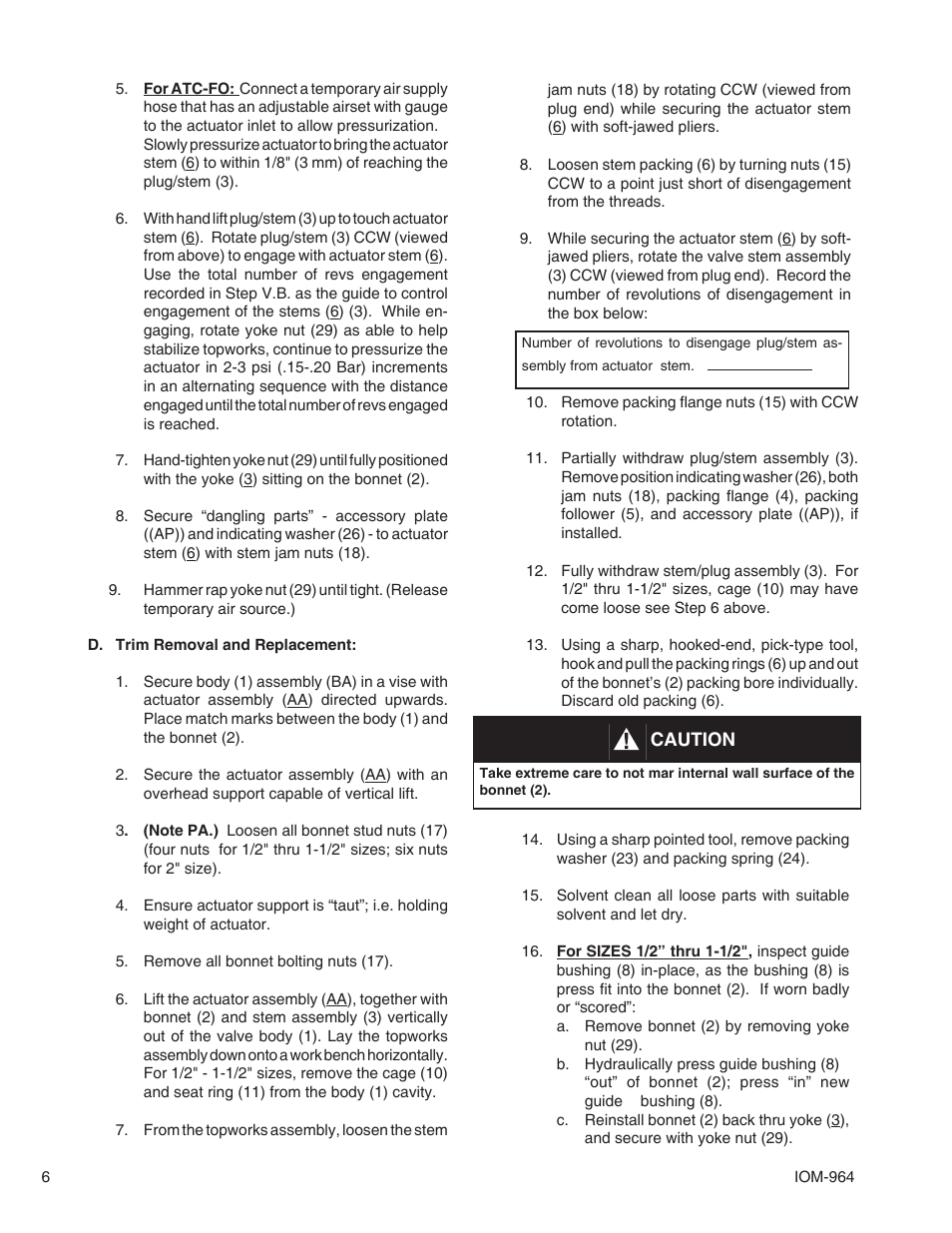 Cashco 964 User Manual | Page 6 / 16