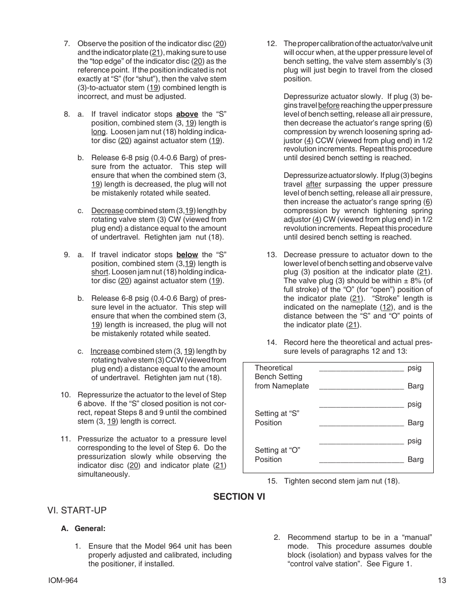 Cashco 964 User Manual | Page 13 / 20