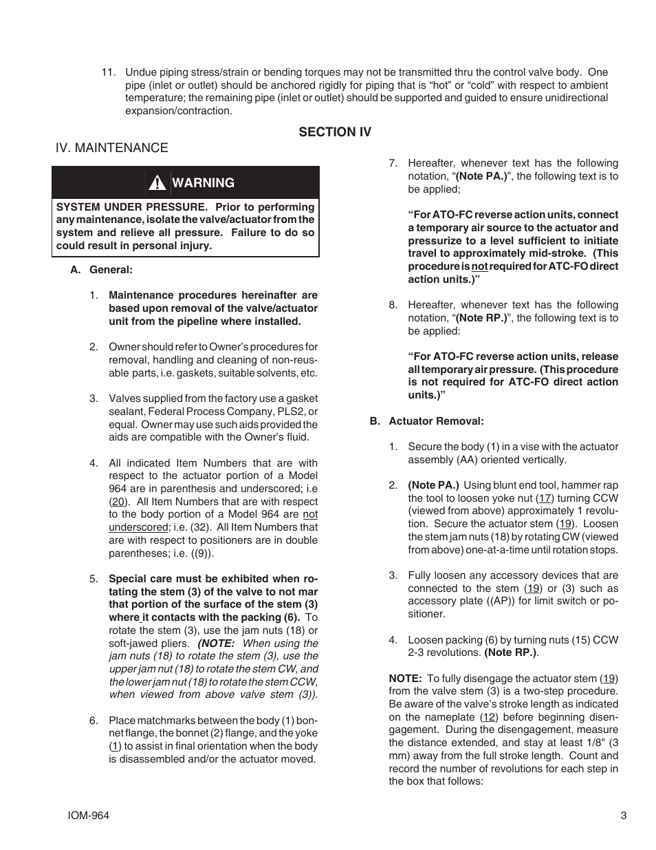 Cashco 964 User Manual | Page 3 / 20