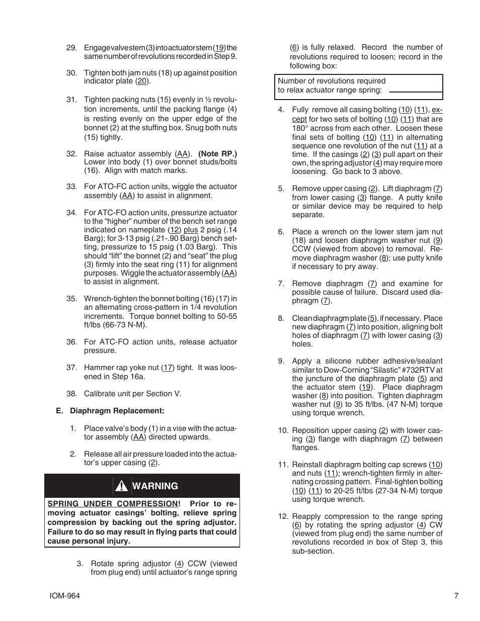 Cashco 964 User Manual | Page 7 / 20
