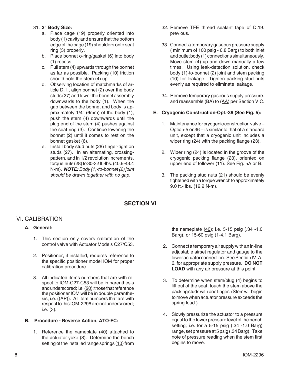 Cashco 2296HF User Manual | Page 8 / 16