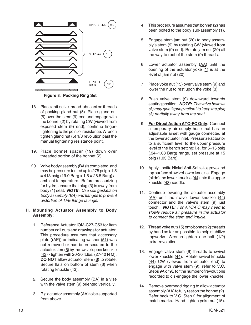 Cashco 521 User Manual | Page 10 / 20
