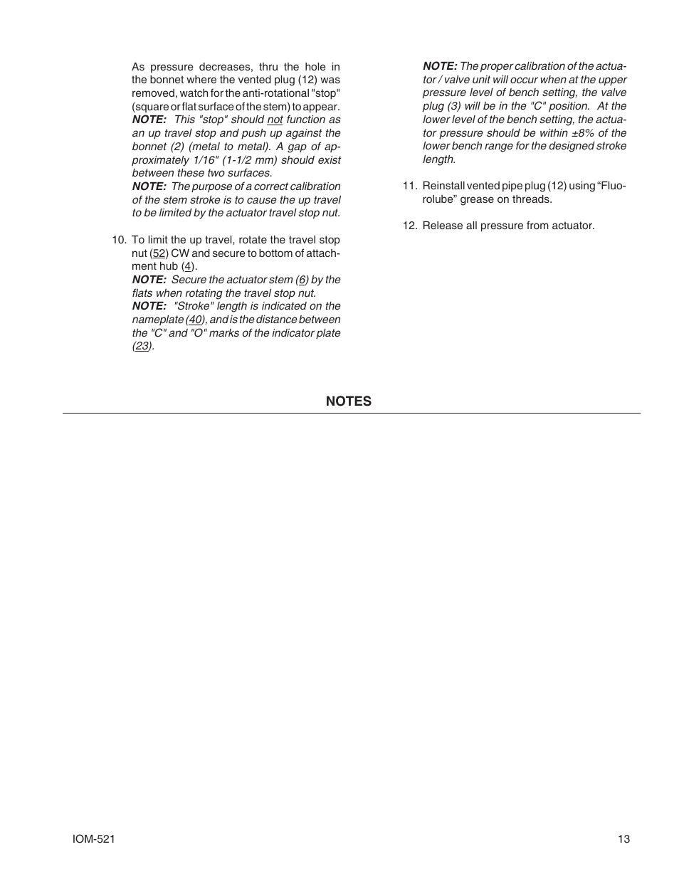 Cashco 521 User Manual | Page 13 / 20
