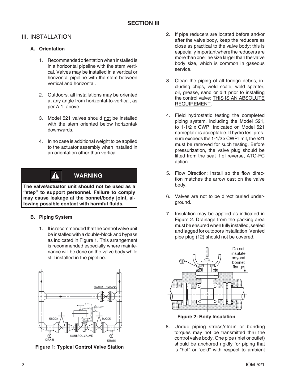 Cashco 521 User Manual | Page 2 / 20
