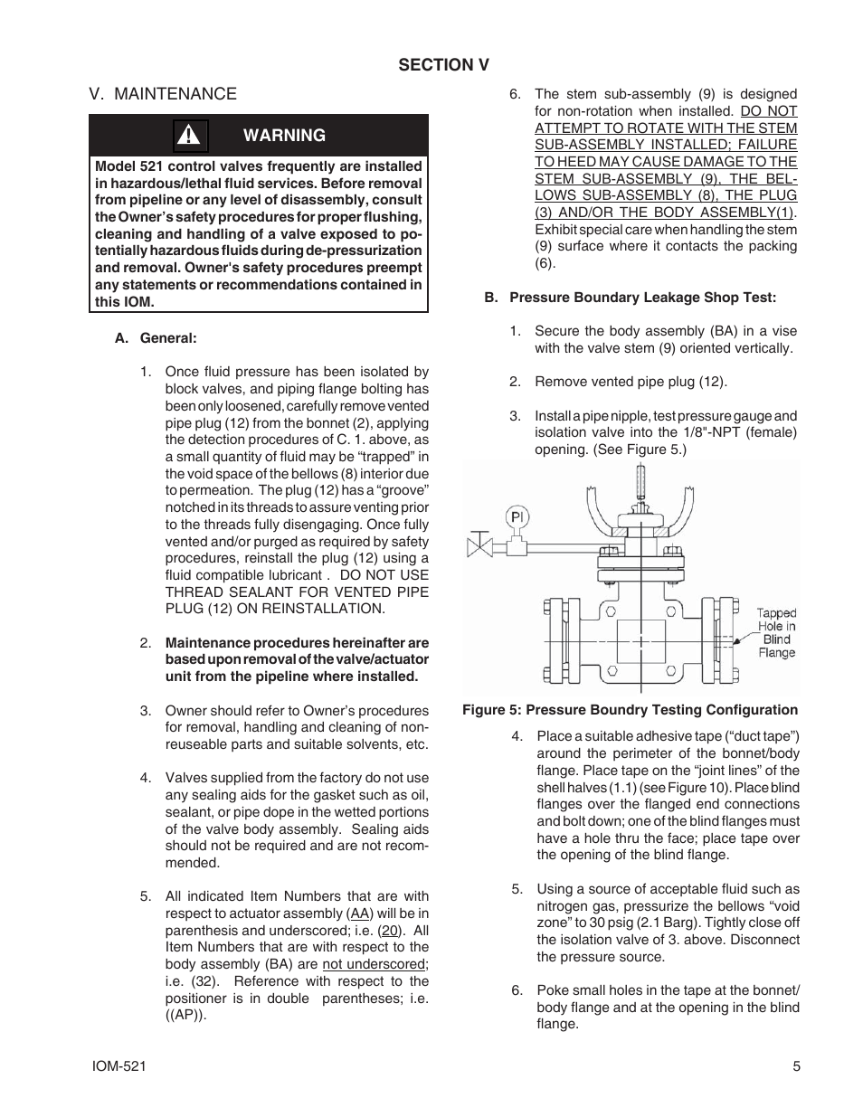 Cashco 521 User Manual | Page 5 / 20