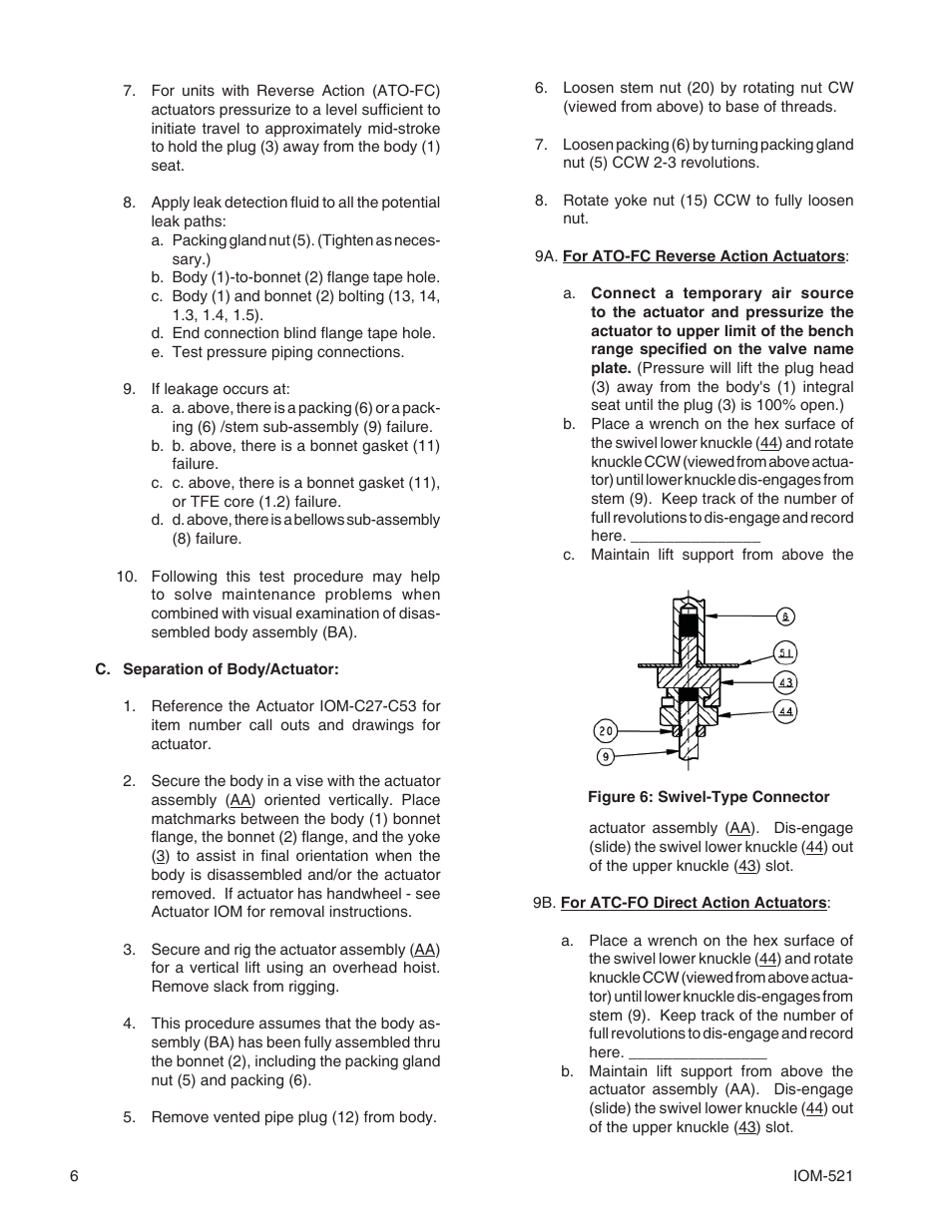 Cashco 521 User Manual | Page 6 / 20