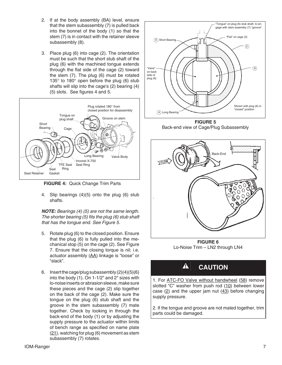 Caution | Cashco Ranger QCT User Manual | Page 7 / 24