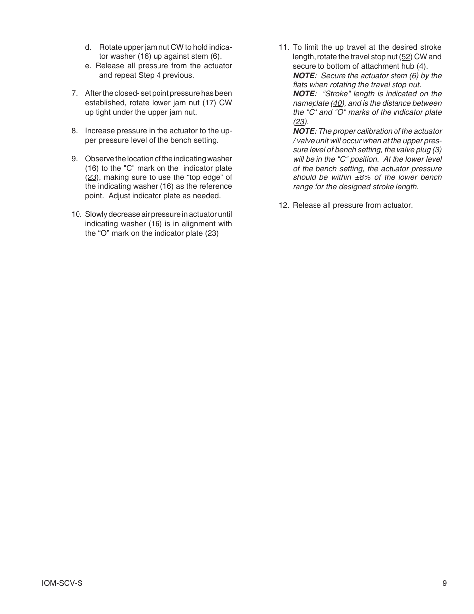 Cashco SCV-S User Manual | Page 9 / 12