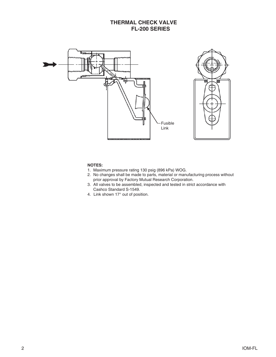 Cashco FL800 User Manual | Page 2 / 5