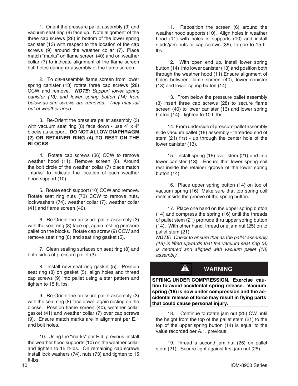 Cashco 8900 User Manual | Page 10 / 16