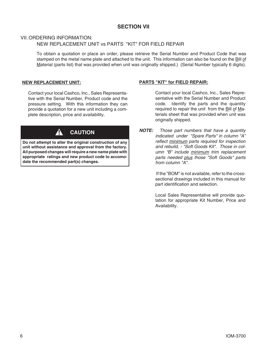 Cashco 3700 User Manual | Page 6 / 8