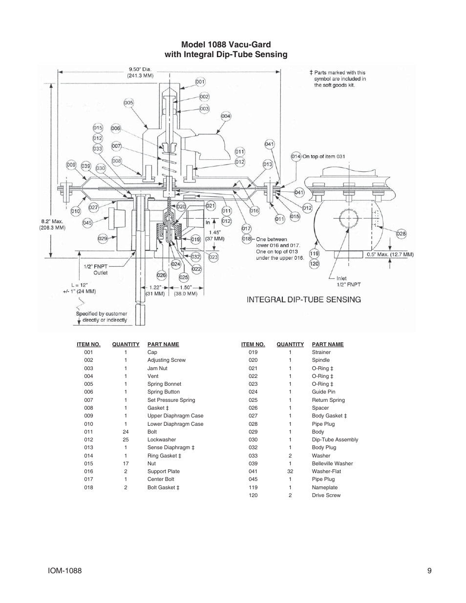 Cashco 1088 - Tank Blanketing User Manual | Page 9 / 12