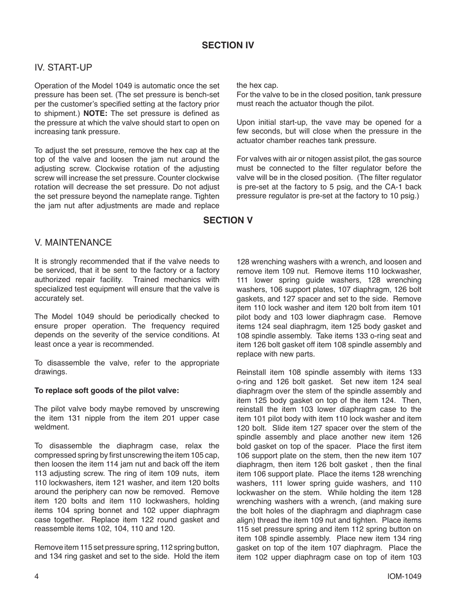 Cashco 1049 User Manual | Page 4 / 8