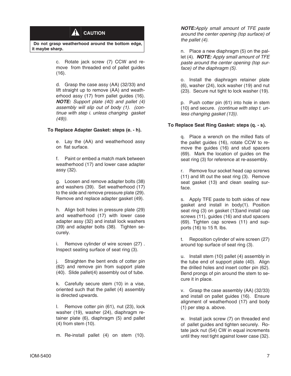 Cashco 5400 User Manual | Page 7 / 12