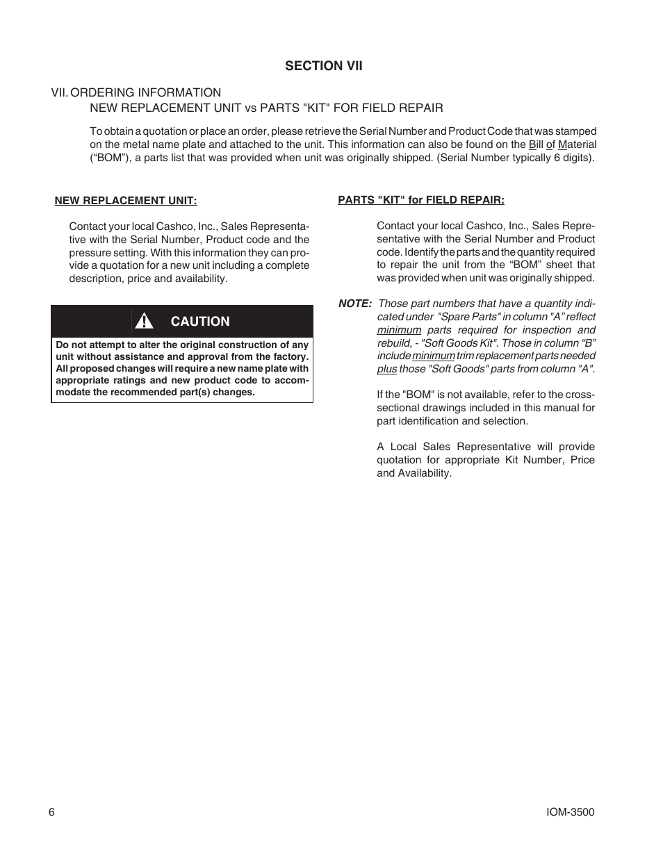 Cashco 3500 User Manual | Page 6 / 8