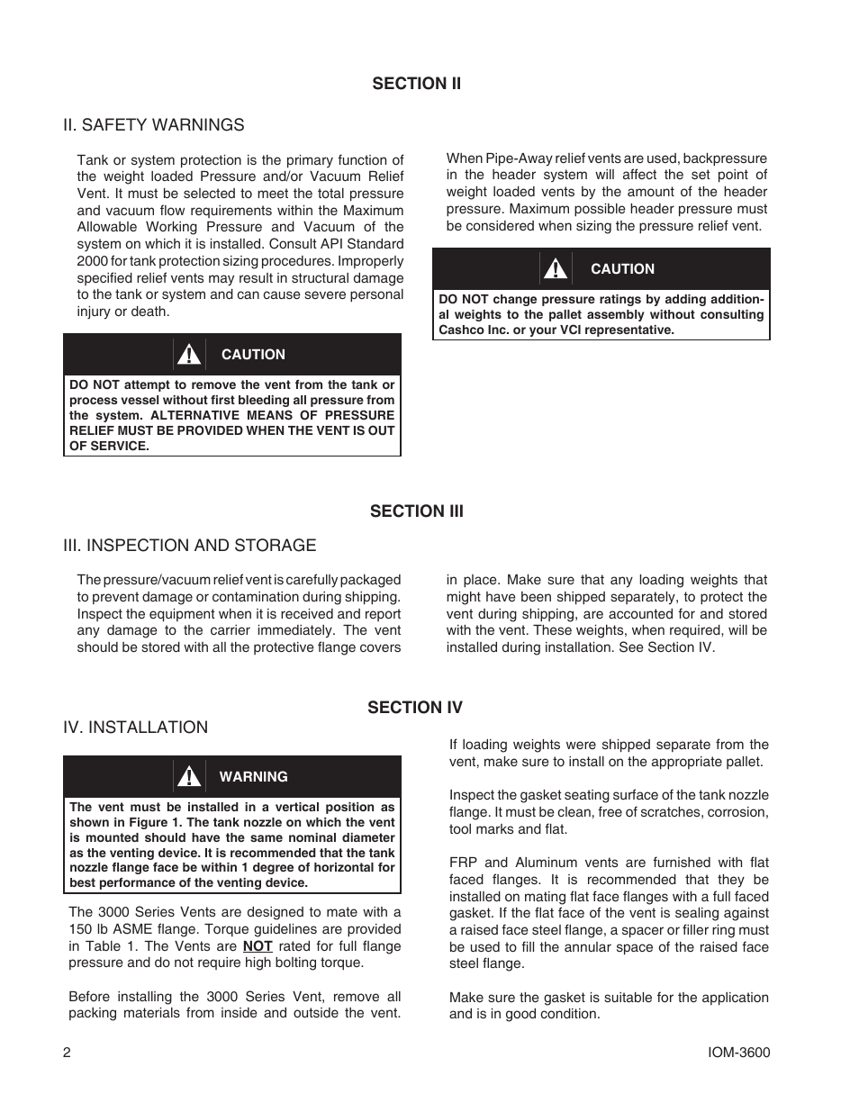 Cashco 3600 User Manual | Page 2 / 8