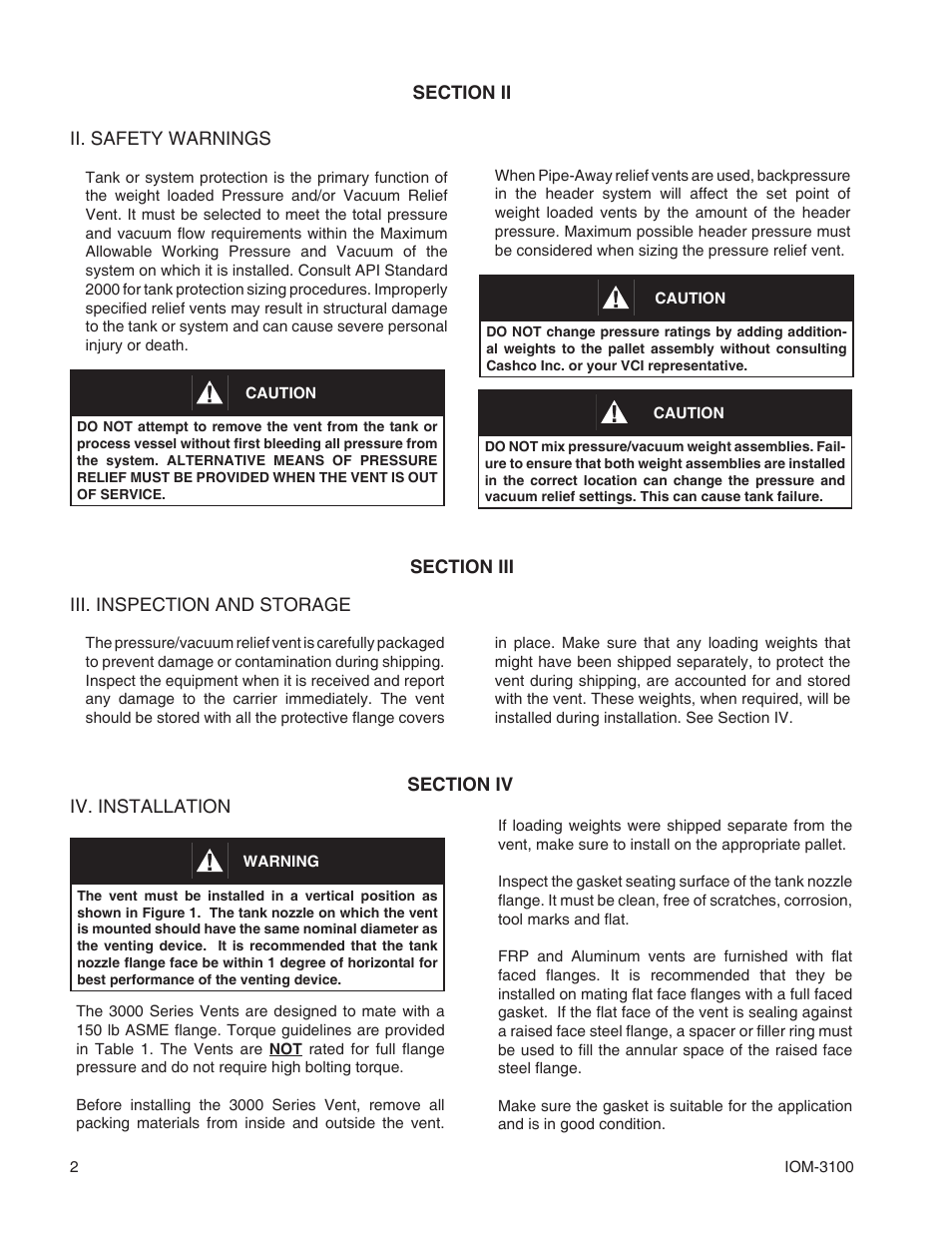 Cashco 3100 User Manual | Page 2 / 8