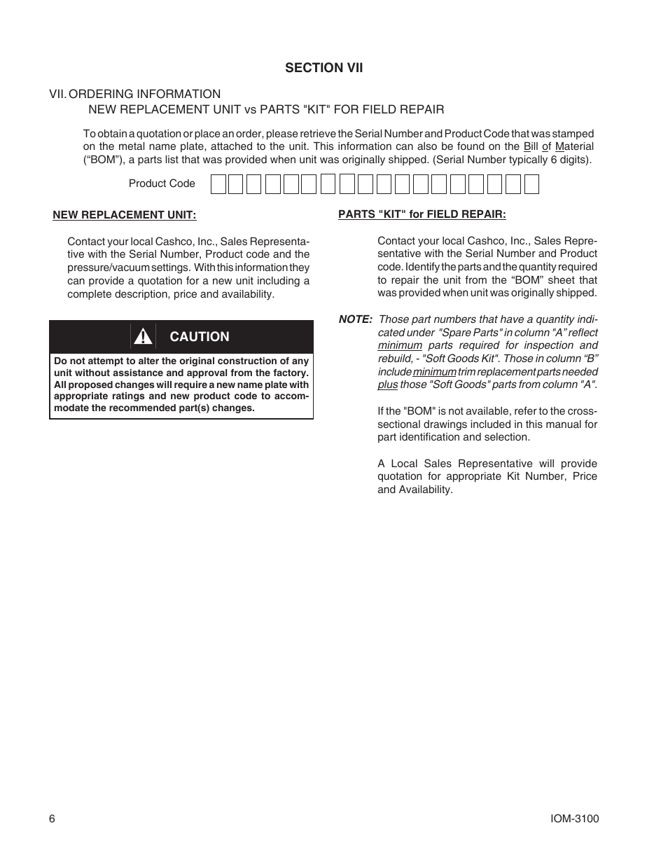 Cashco 3100 User Manual | Page 6 / 8