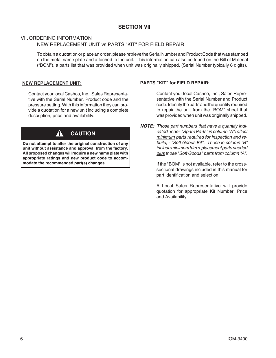 Cashco 3400 User Manual | Page 6 / 8