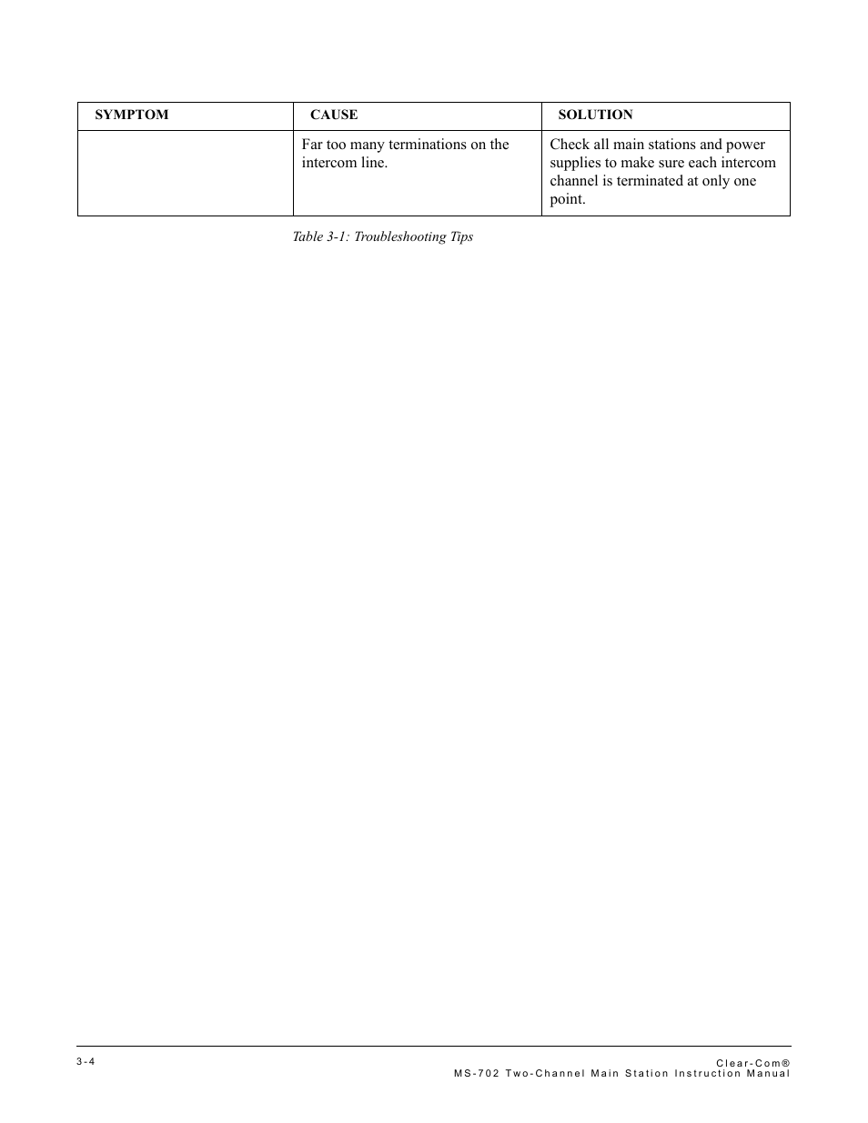 Clear-Com MS-702 User Manual | Page 24 / 32