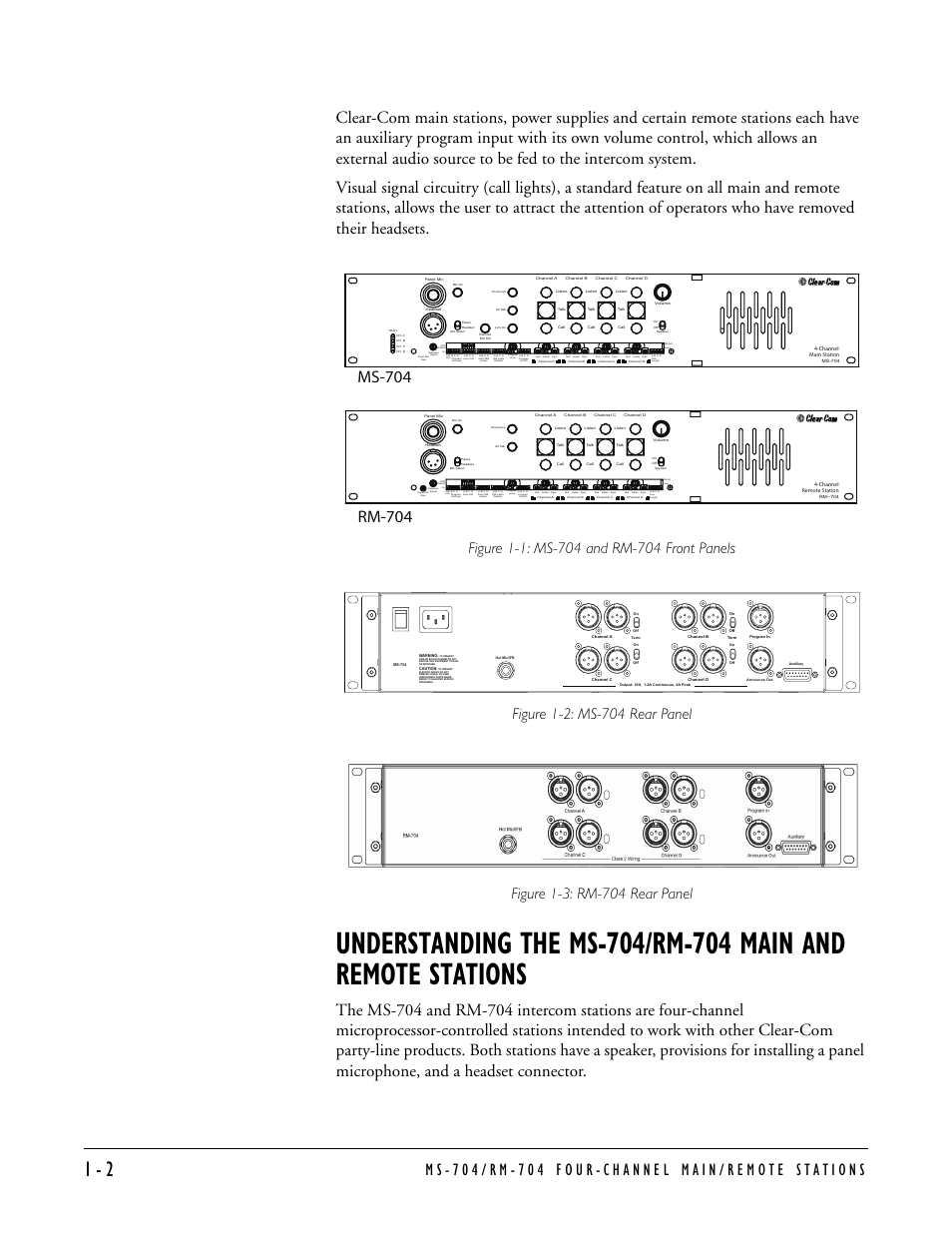 Clear-Com MS-704 User Manual | Page 8 / 40