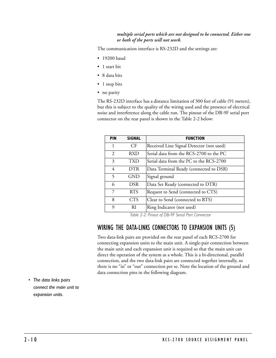 Clear-Com RCS-2700 User Manual | Page 30 / 54