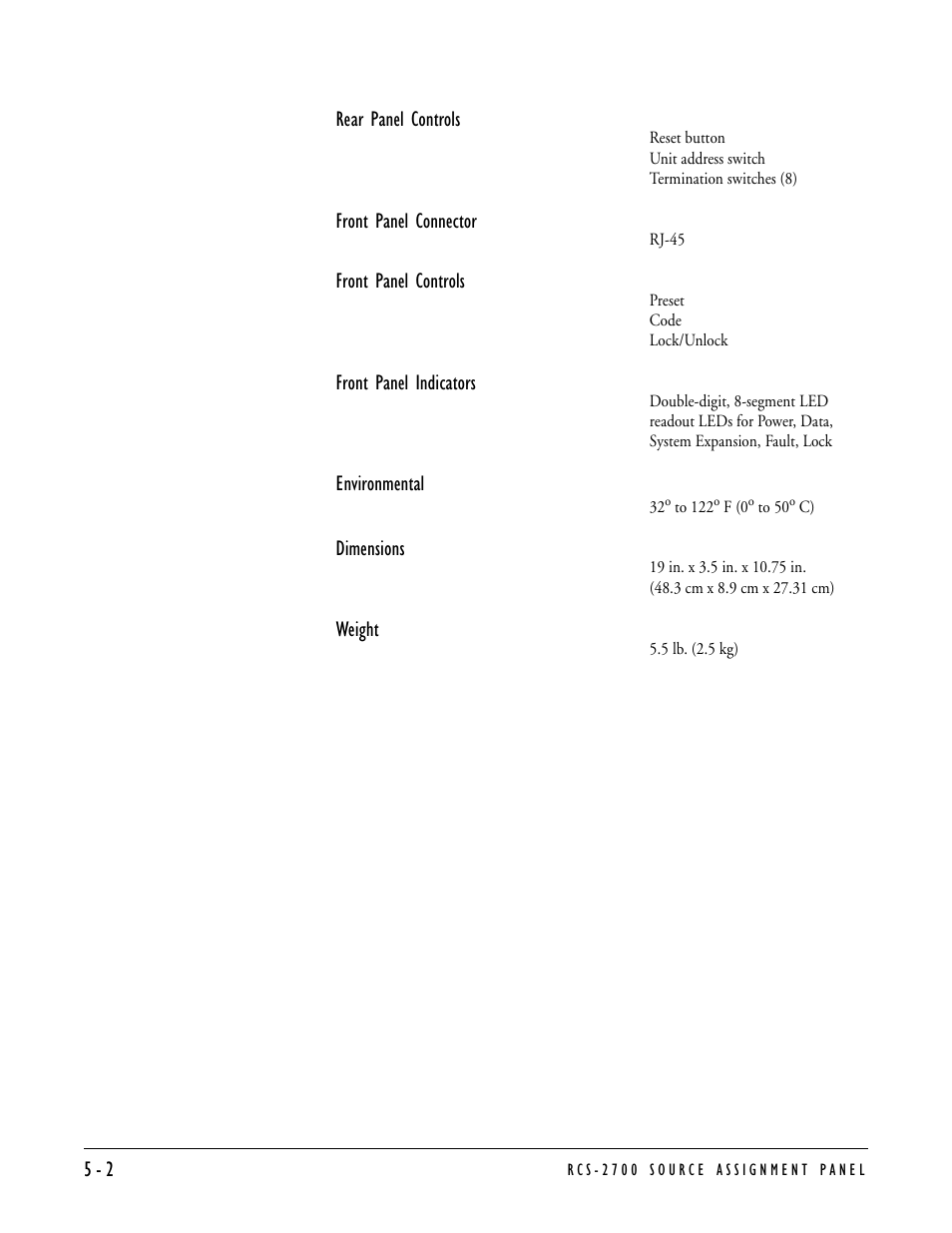 Clear-Com RCS-2700 User Manual | Page 48 / 54