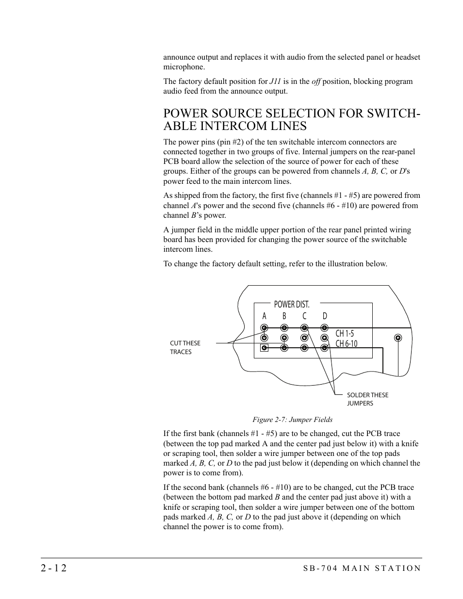 Clear-Com SB-704 User Manual | Page 30 / 42