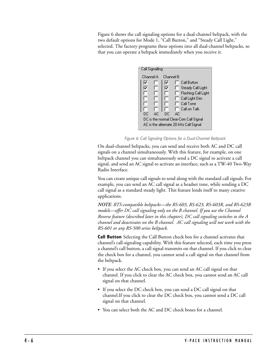 Clear-Com RS-603 (No longer available) User Manual | Page 24 / 60