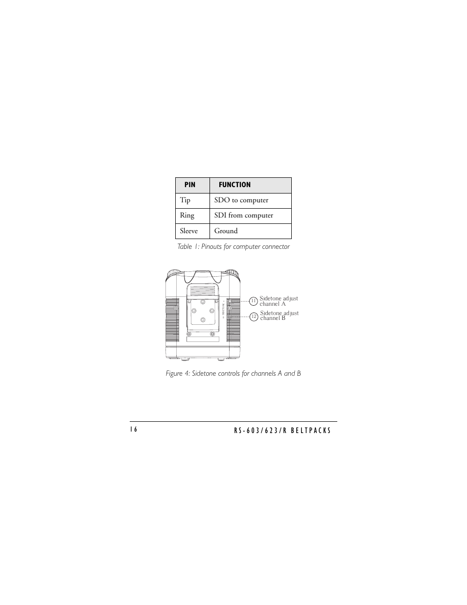 Clear-Com RS-603 (No longer available) User Manual | Page 18 / 58