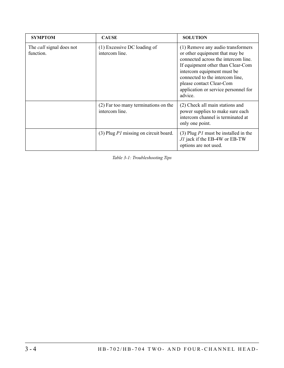 Clear-Com HB-704 User Manual | Page 18 / 24