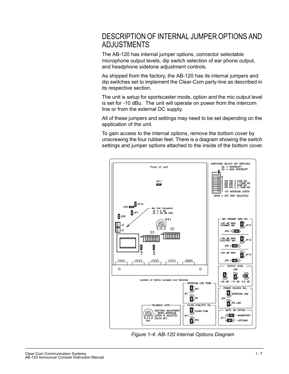 Clear-Com AB-120 User Manual | Page 13 / 35