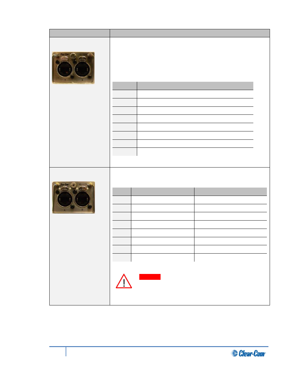 Clear-Com HLI-FBS User Manual | Page 18 / 197