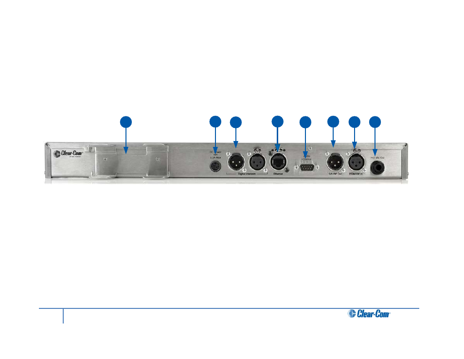 3 remote station rear panel, Remote station rear panel | Clear-Com HLI-FBS User Manual | Page 20 / 197